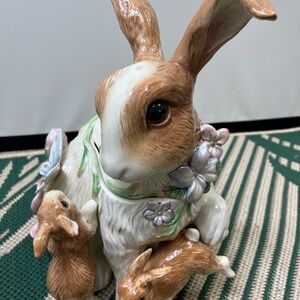 VTG Fitz and Floyd>Toulouse Rabbits cookie jar